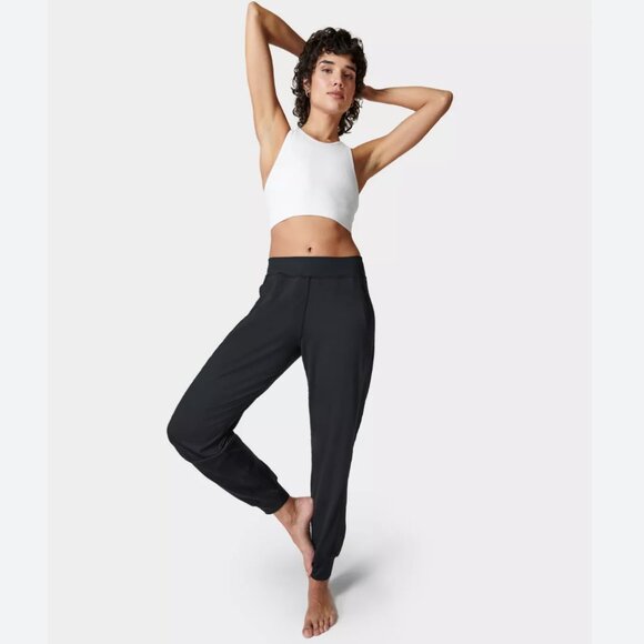Sweaty Betty Black Gary 27" Yoga Trousers, size S, NWT - Picture 1 of 2